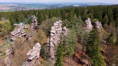 Felsenensemble aus der Vogelperspektive.