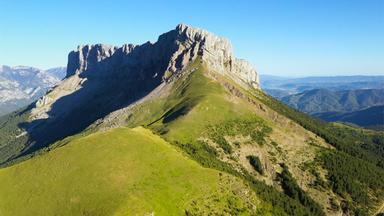 Ansicht eines Bergpanoramas.