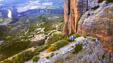 Aussicht von einem Berg.