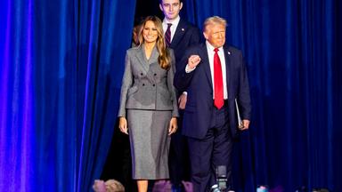 Donald Trump mit Ehefrau Melania und Sohn Barron.