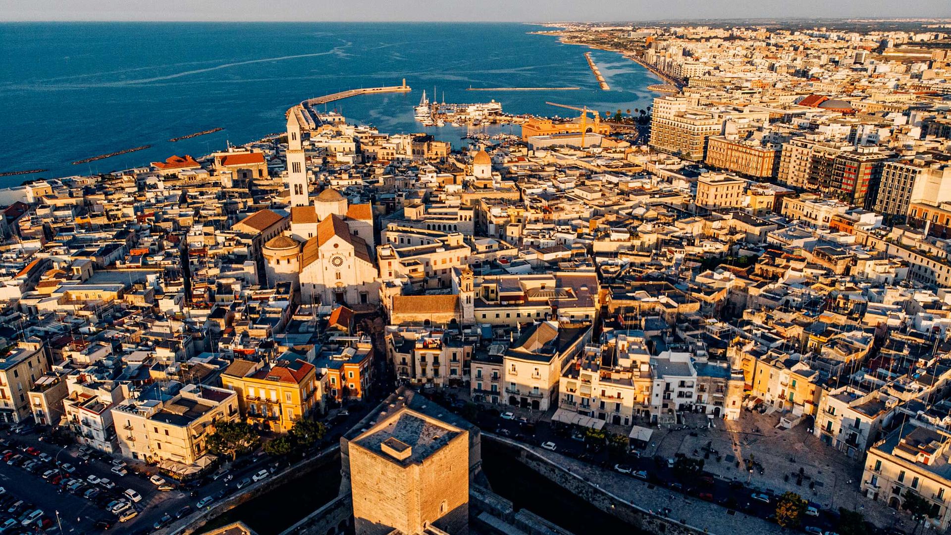 Blick auf Puglia von oben
