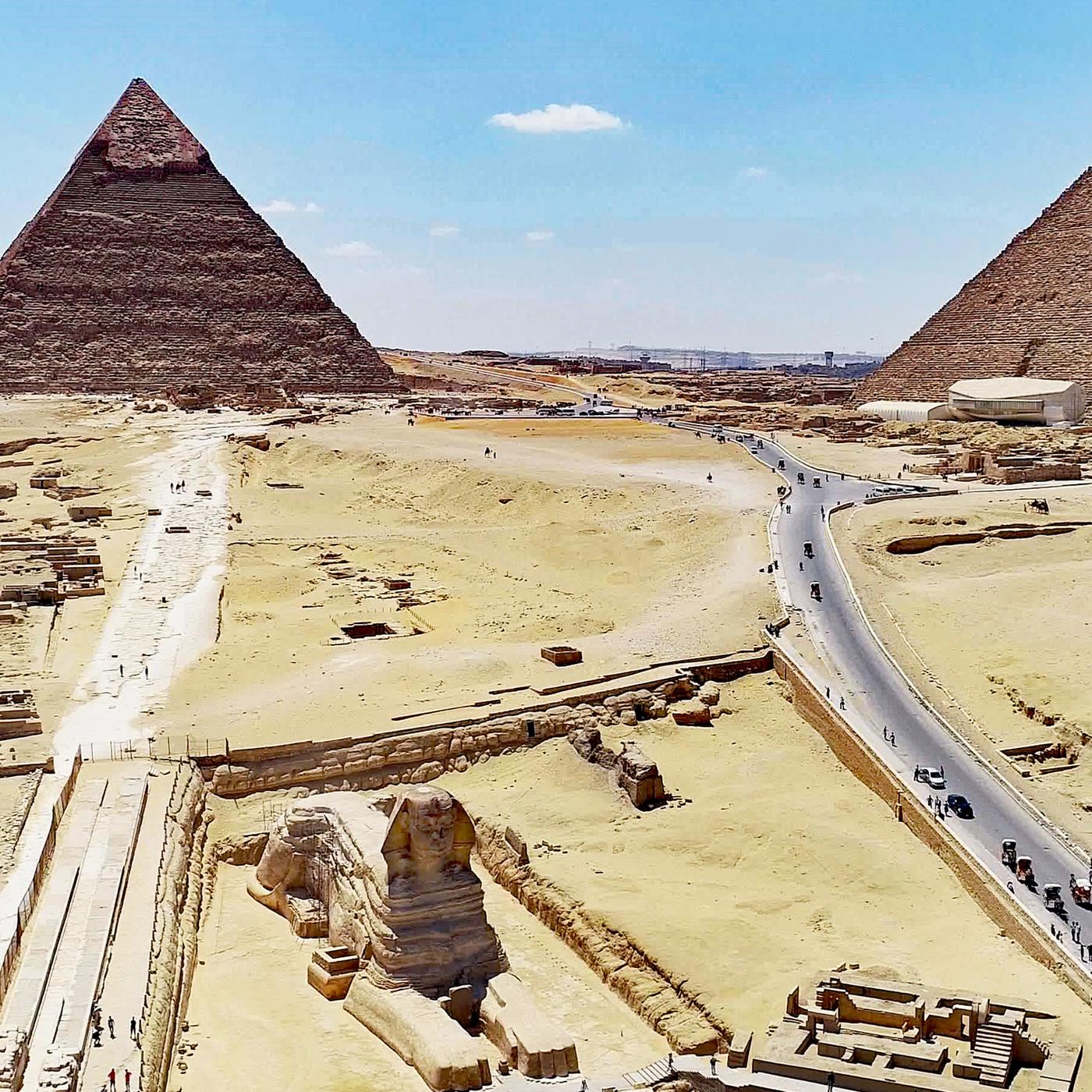 "Das ewige Ägypten - Vermächtnis einer Hochkultur": Pyramiden und Sphinx.