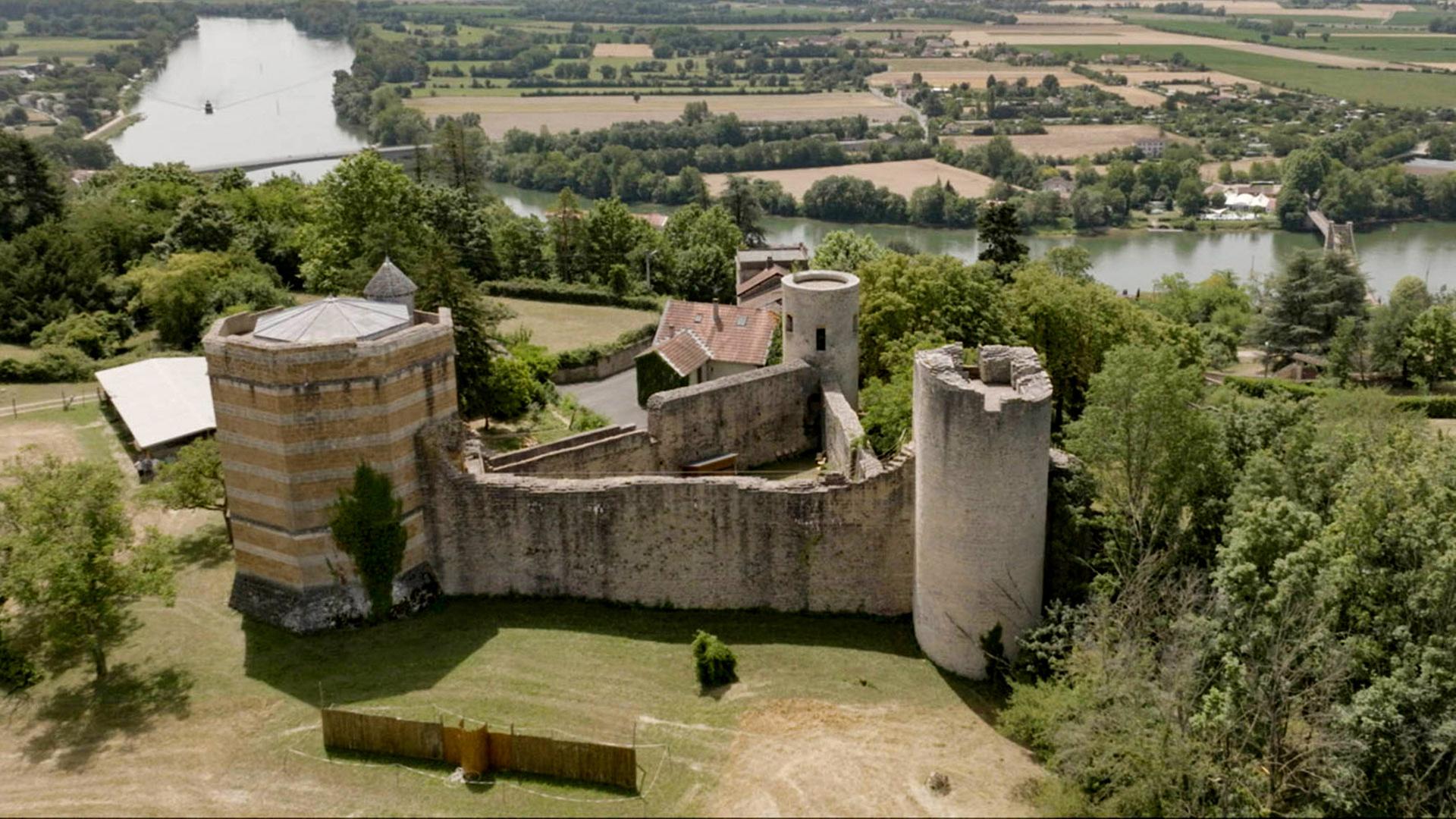 Blick auf die Sâone bei Trévoux.