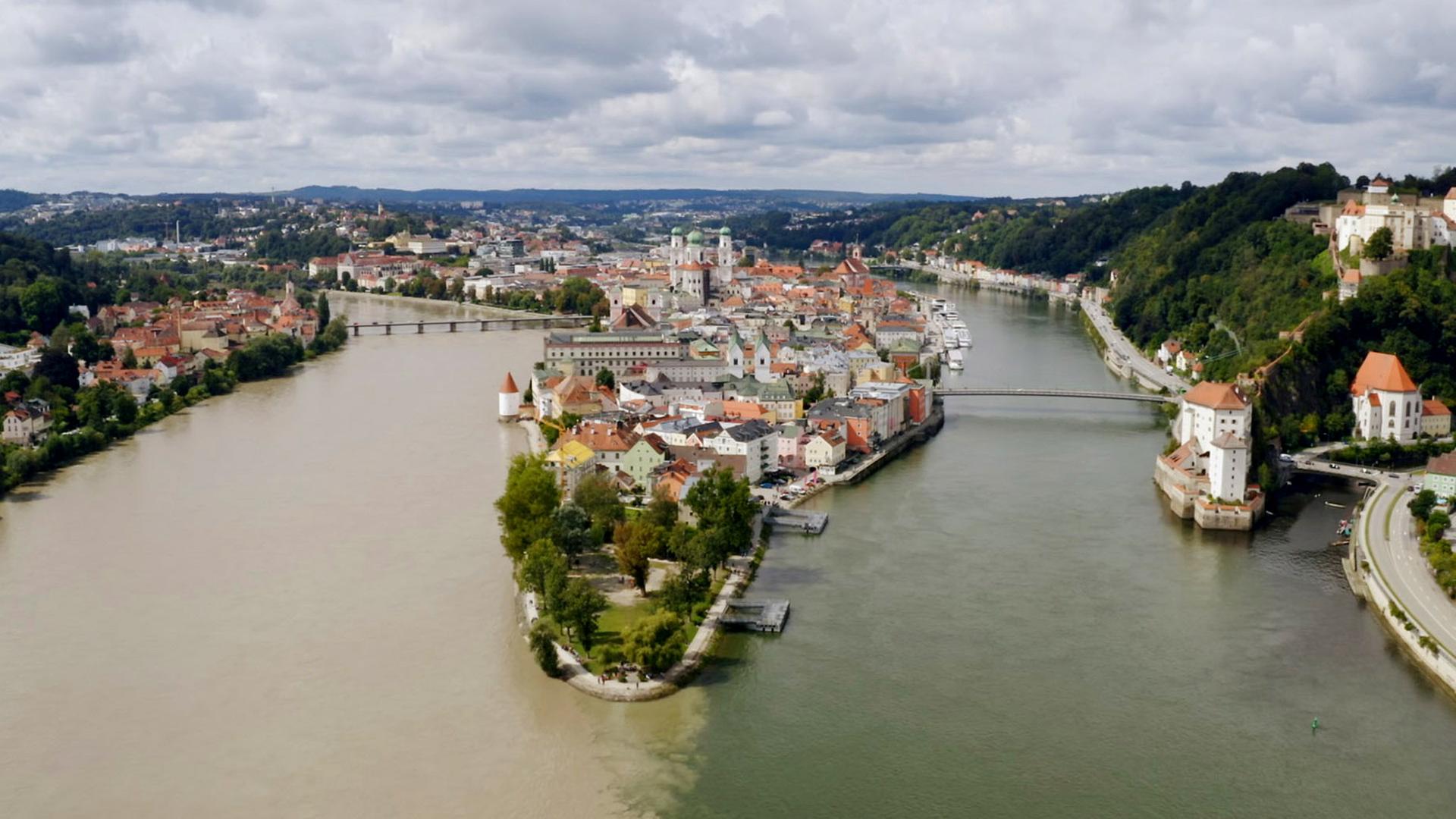 Startpunkt der Reise: Die „Drei-Flüsse-Stadt“ Passau.