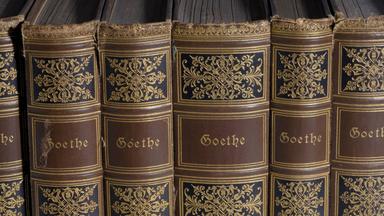 Alte Goethe-Bücher in Leder gebunden