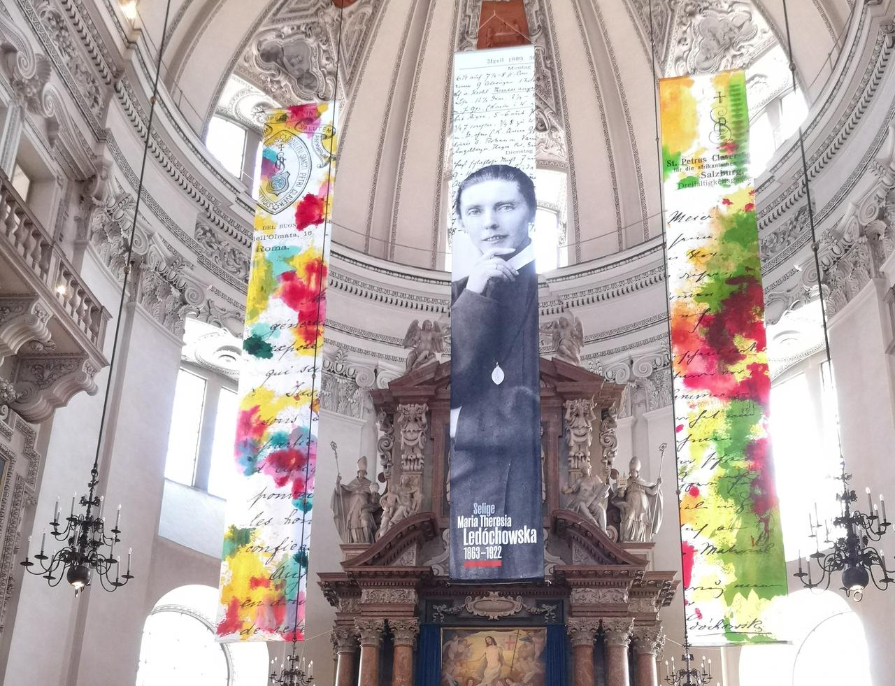 Gottesdienst zu Ehren von Maria Theresia Ledóchowska in Bergheim bei Salzburg.  