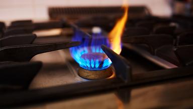 Gasflamme eines Herdes