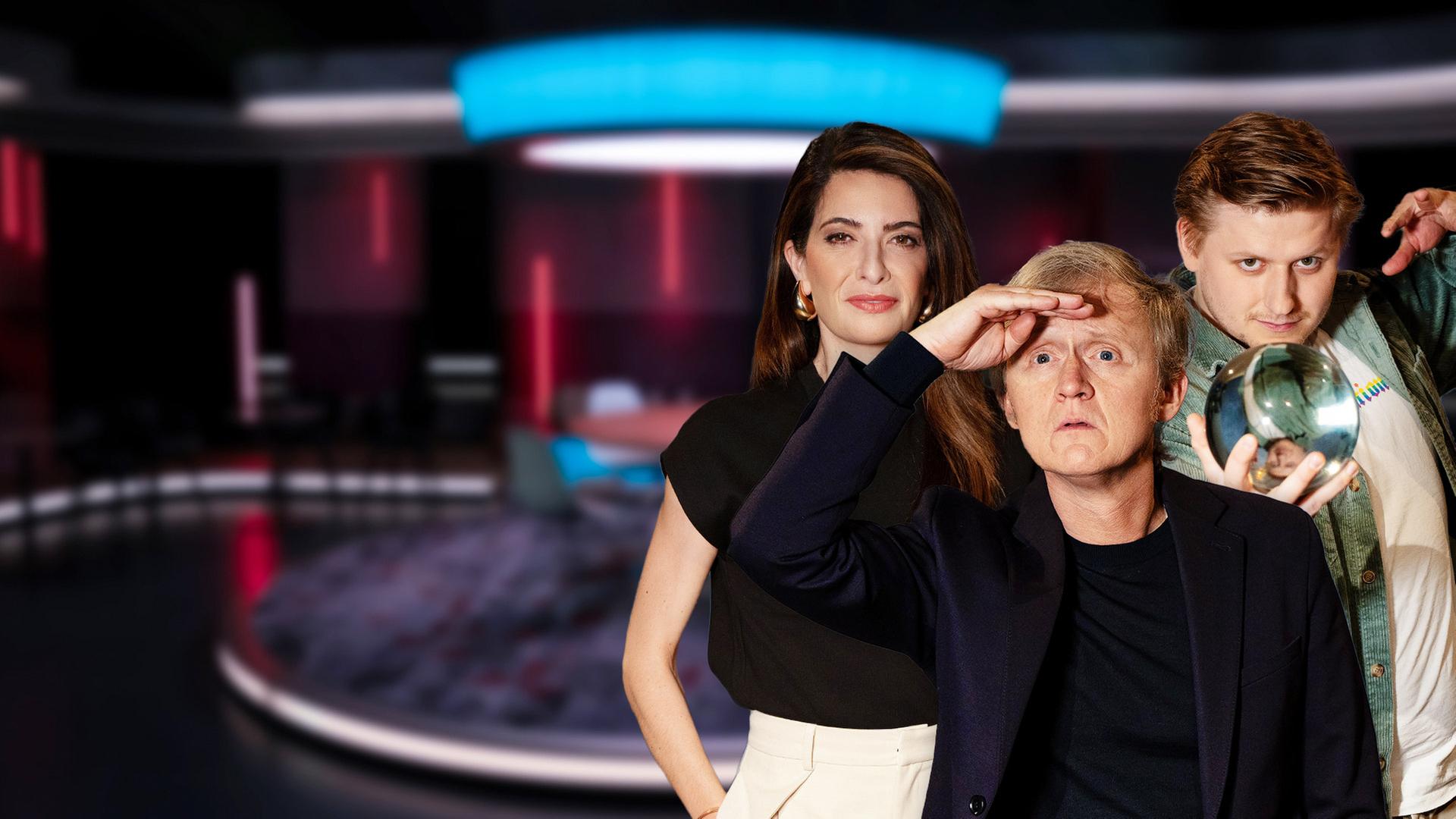 Collage aus Bildern des Gastgebers und der Gäste.