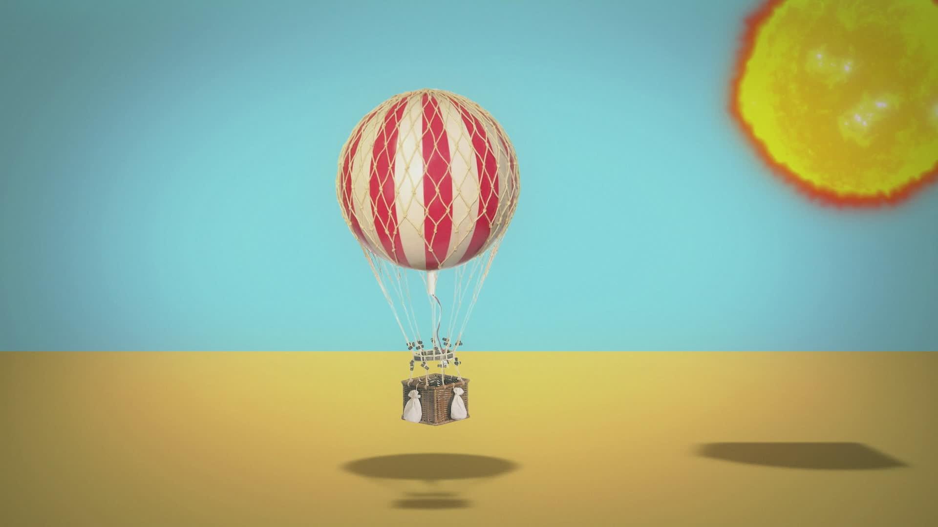 Grafik Heißluftballon