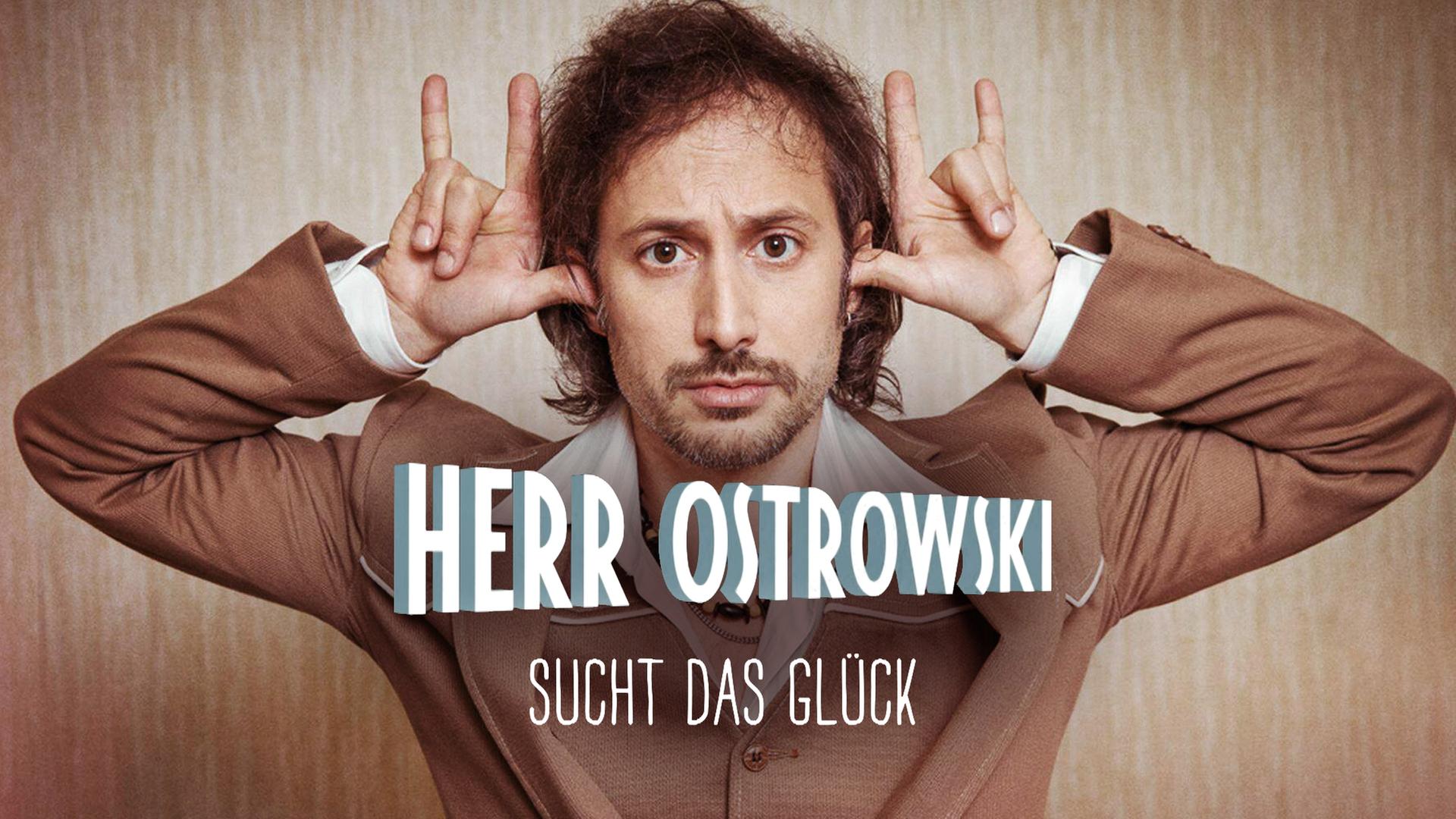 Herr Ostrowski sucht das Glück teaser mit typo