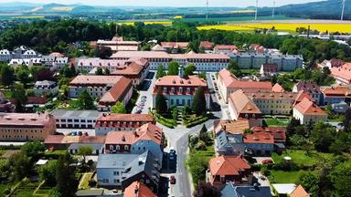 Luftansicht von Herrnhut.