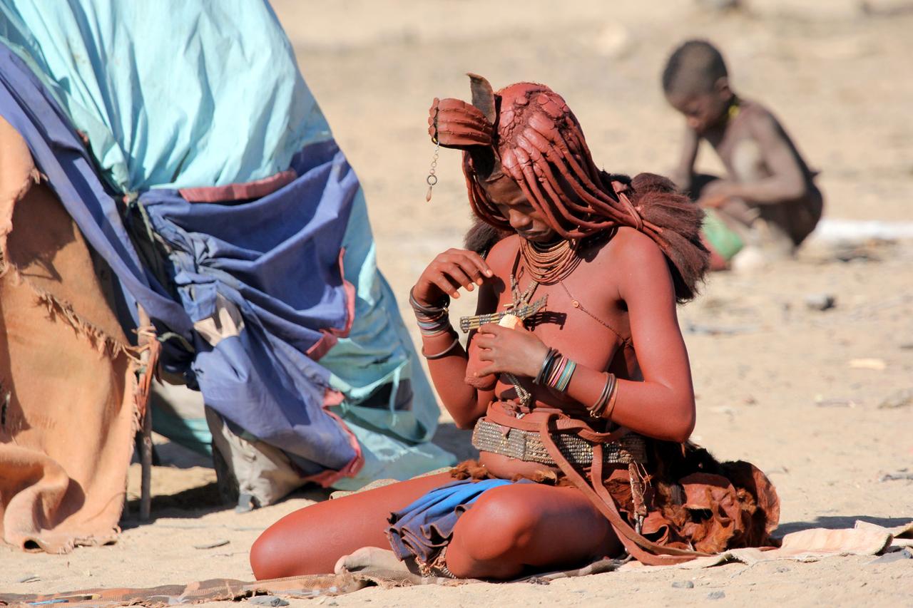 Himba Buschfrau