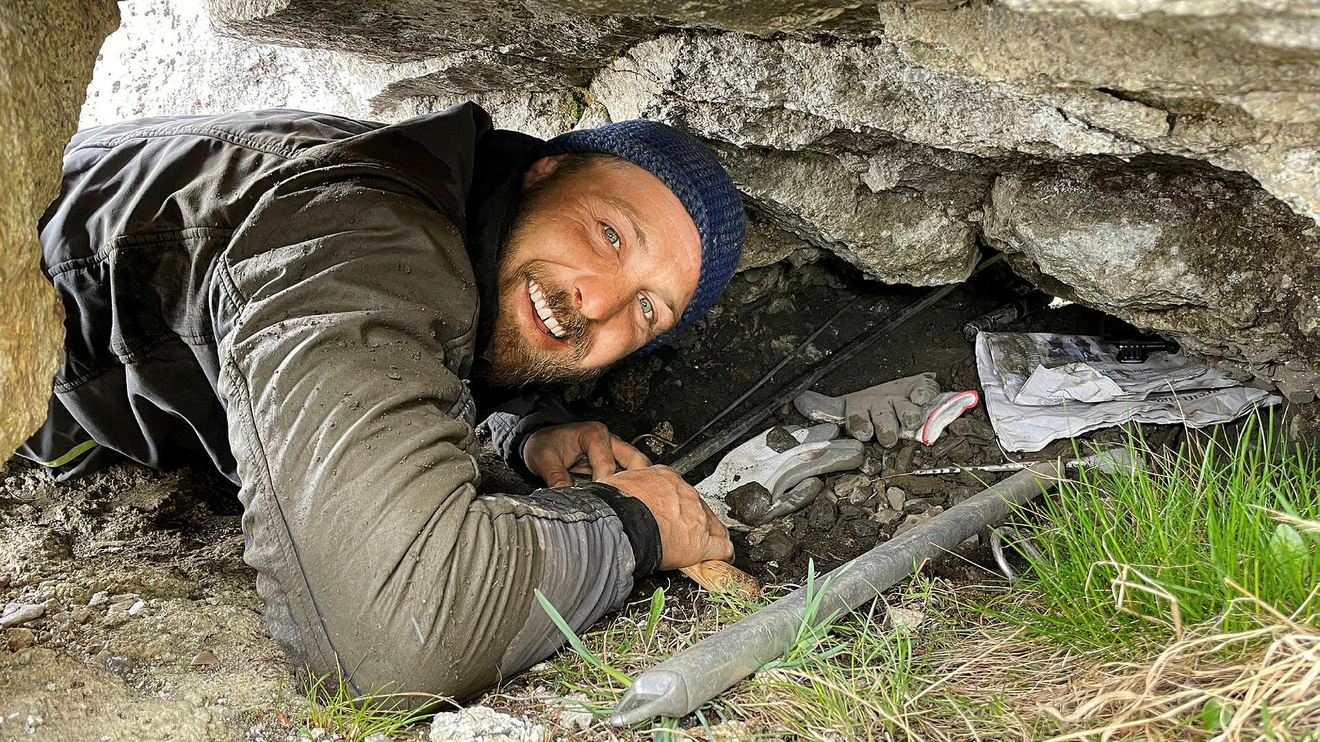 Hoch hinaus_Die Schweiz über 3000 Metern_Strahler Christoph Betschart in seinem Element