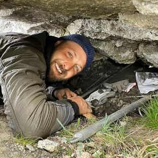 Hoch hinaus_Die Schweiz über 3000 Metern_Strahler Christoph Betschart in seinem Element