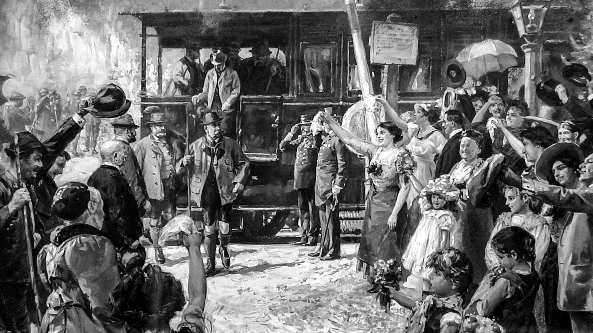 Ausschnitt aus einem Gemälde