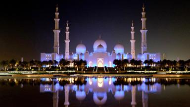 Sheik Zayed Moschee bei Nacht