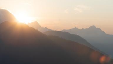 Ansicht eines Bergpanoramas.
