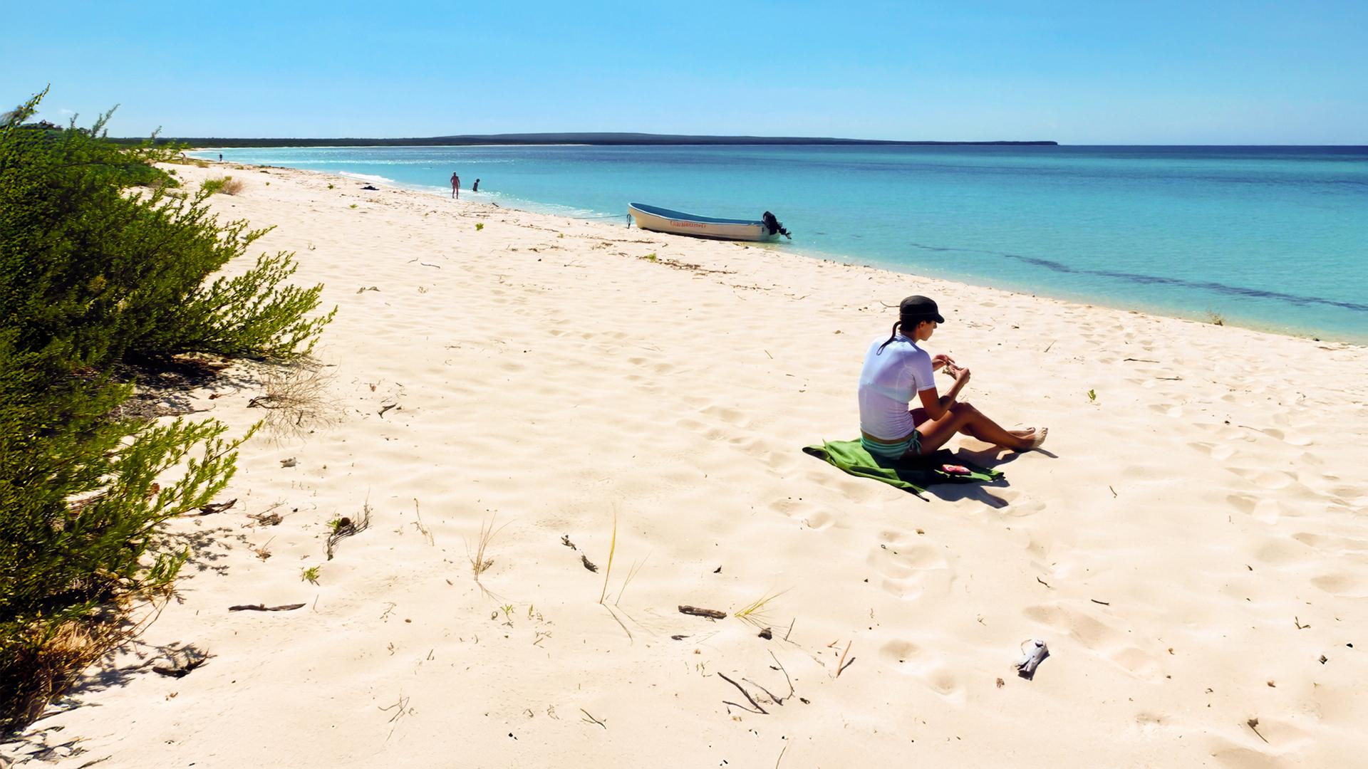 Blick auf die Bahía de las Águilas in der Dominikanischen Republik