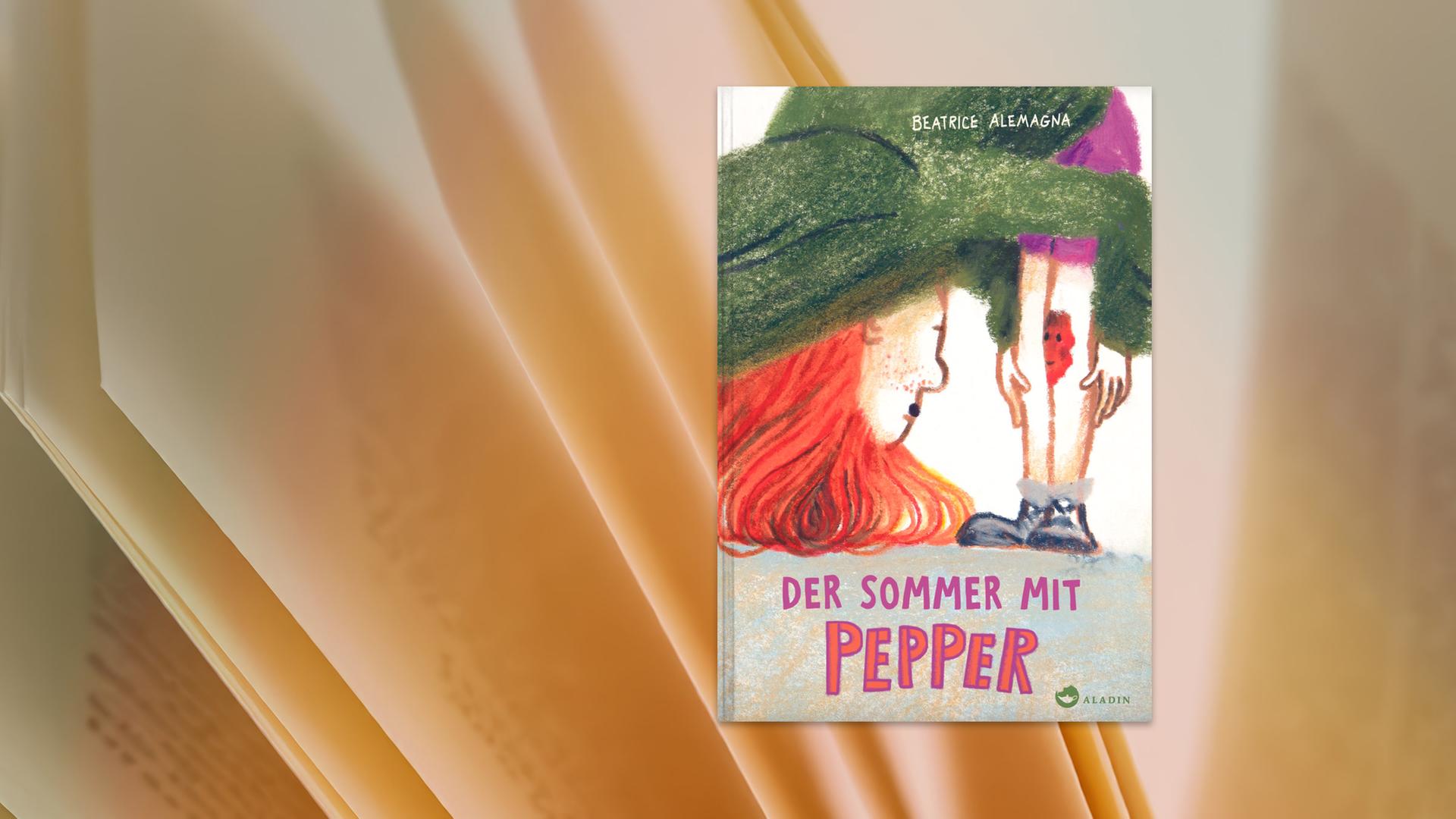 Auf dem Cover des Kinderbuches sieht man die Illustration eines rothaarigen Mädchens welches sich hinunterbeugt um eine Wunde an ihrem Knie anzuschauen.