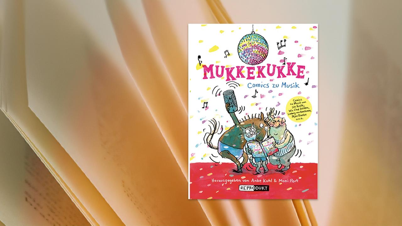 Comiczeichnung von drei lustigen Gestalten, die unter einer Diskokugel tanzen.