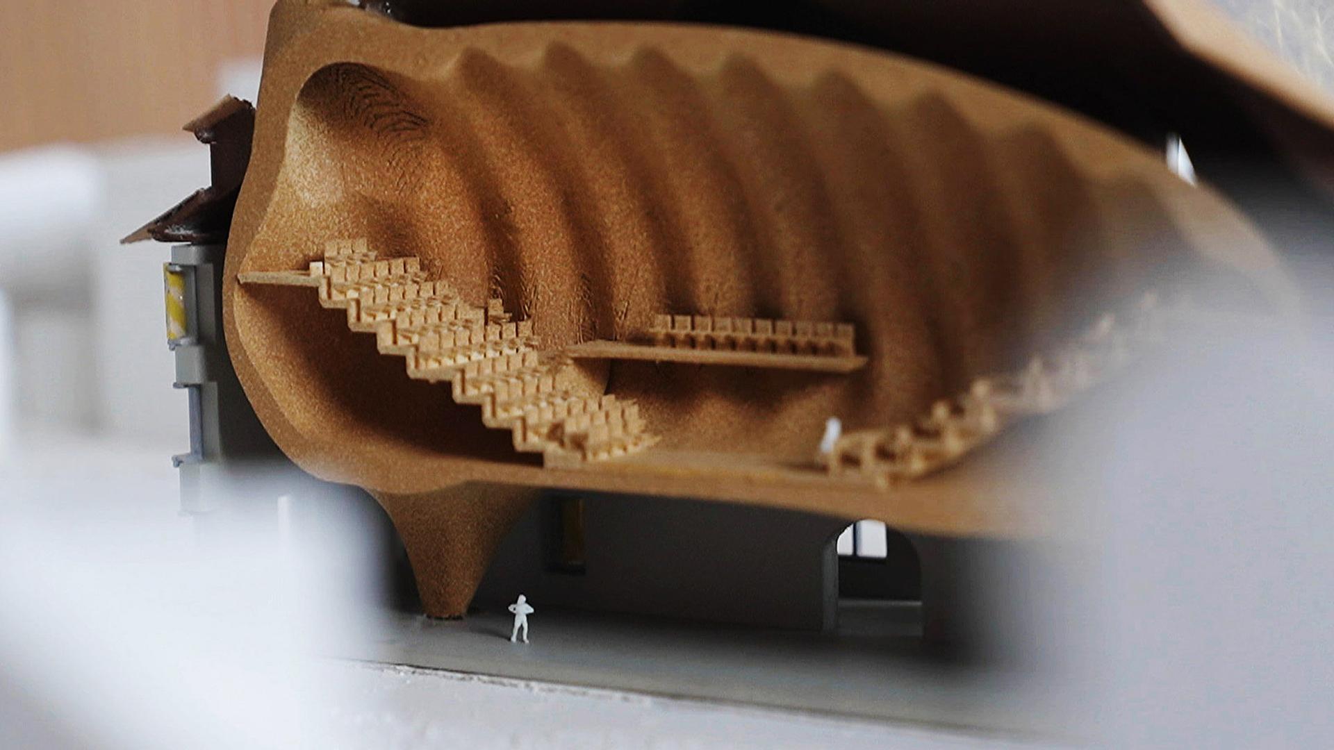 Ein Modell von einem modernen Konzertsaal