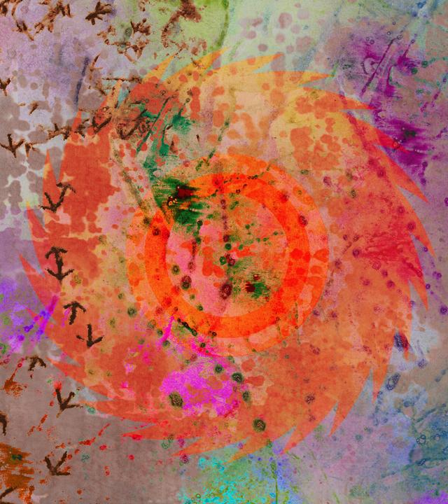 Collage aus abstrakten Einzelmotiven