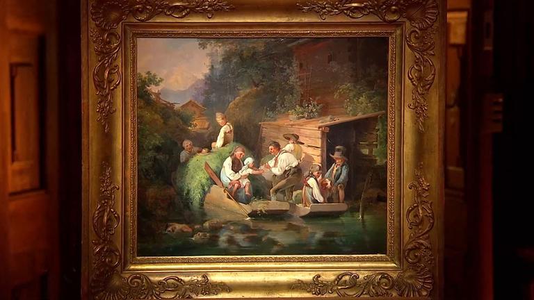 Biedermeier-Gemälde von berühmtem Maler?
