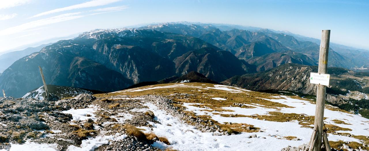 Blick vom Schneeberg Richtung Westen