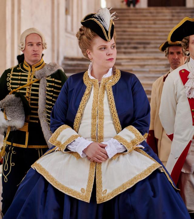 Roman Poláčik (Captain Hádik), Stefanie Reinsperger (Maria Theresia), Bořek Joura (Karl Alexander von Lothringen).