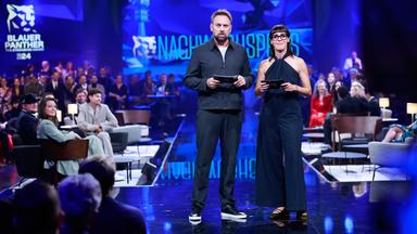 Moderatorenduo Steven Gätjen und Eva-Karl Faltermeier