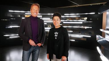 Im Futurium Berlin, Markus Brock und Dunja Hayali