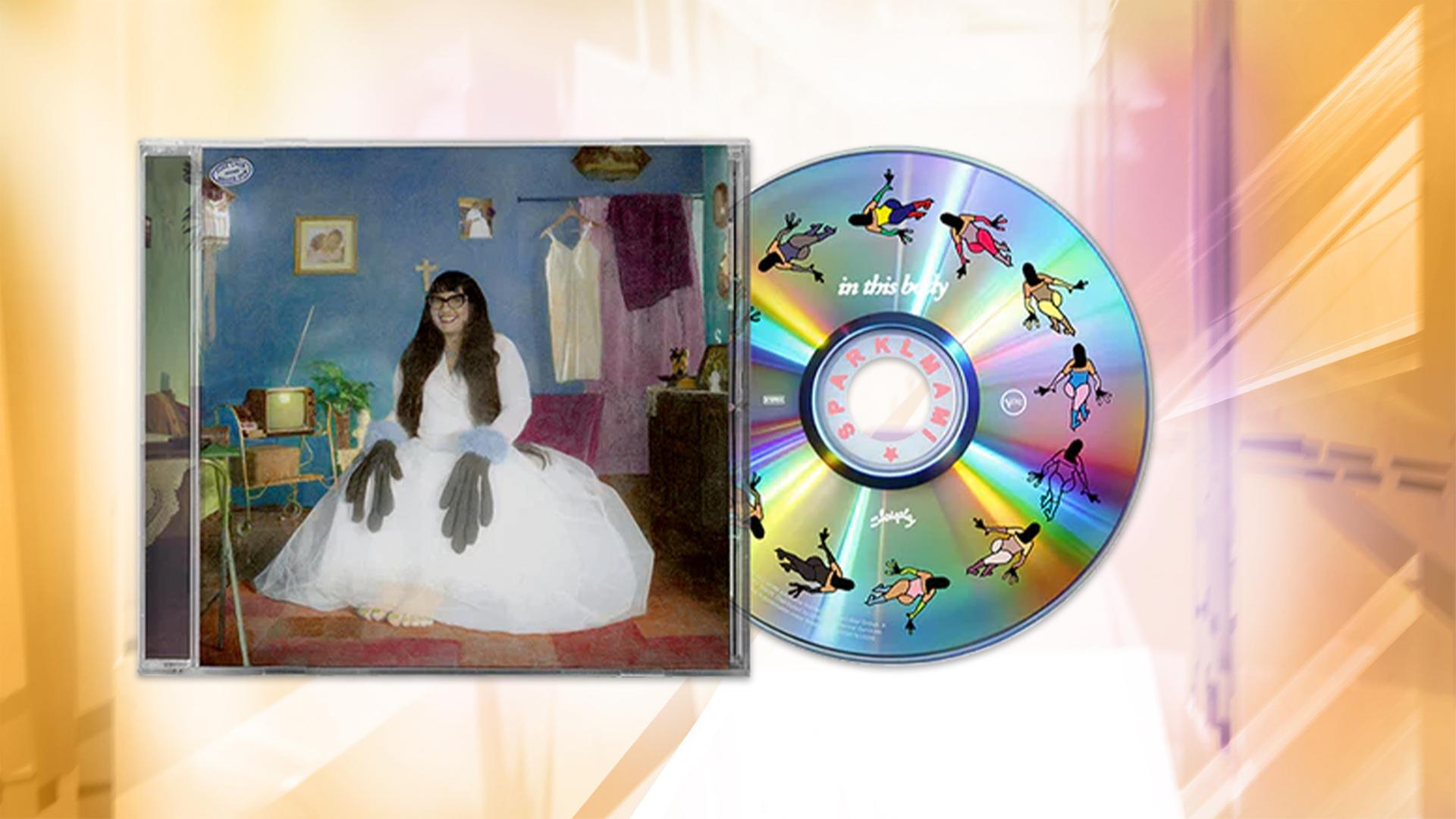 Auf dem Albumcover sieht man eine brünette Frau die ein Fantasie-Kostüm trägt. Daneben ist eine CD.