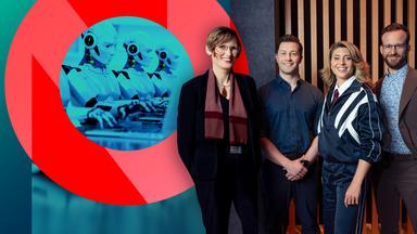 Moderatorin Stephanie Rohde mit Gästen