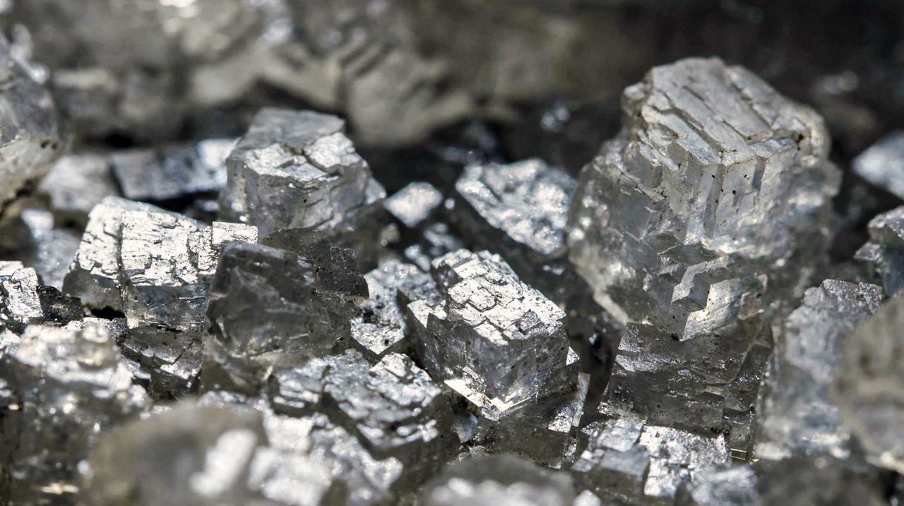 Nahaufnahme von Kristallen