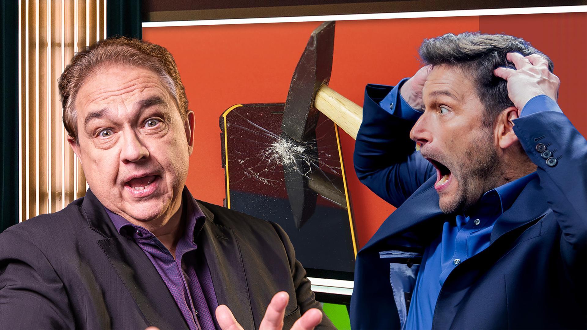 Oliver Kalkofe und Christian Ehring schauen erstaunt