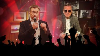 Grafikmontage mit Markus Söder und Bodo Ramelow auf einer Bühne