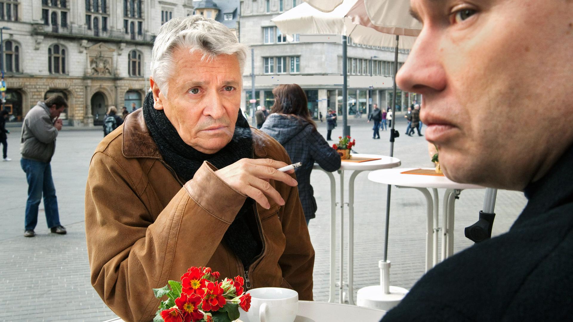Klaue (Henry Hübchen, links) und Bohse (Thomas Arnold, rechts) 