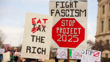 Protest gegen "Project 2025" in den USA