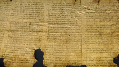 Schriftstück der Qumran-Rollen