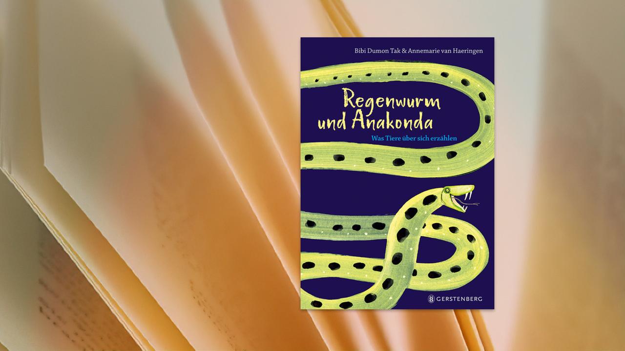 Auf dem Umschlag des Kinderbuchs ist die Illustration einer grünen Riesenschlange zu sehen.