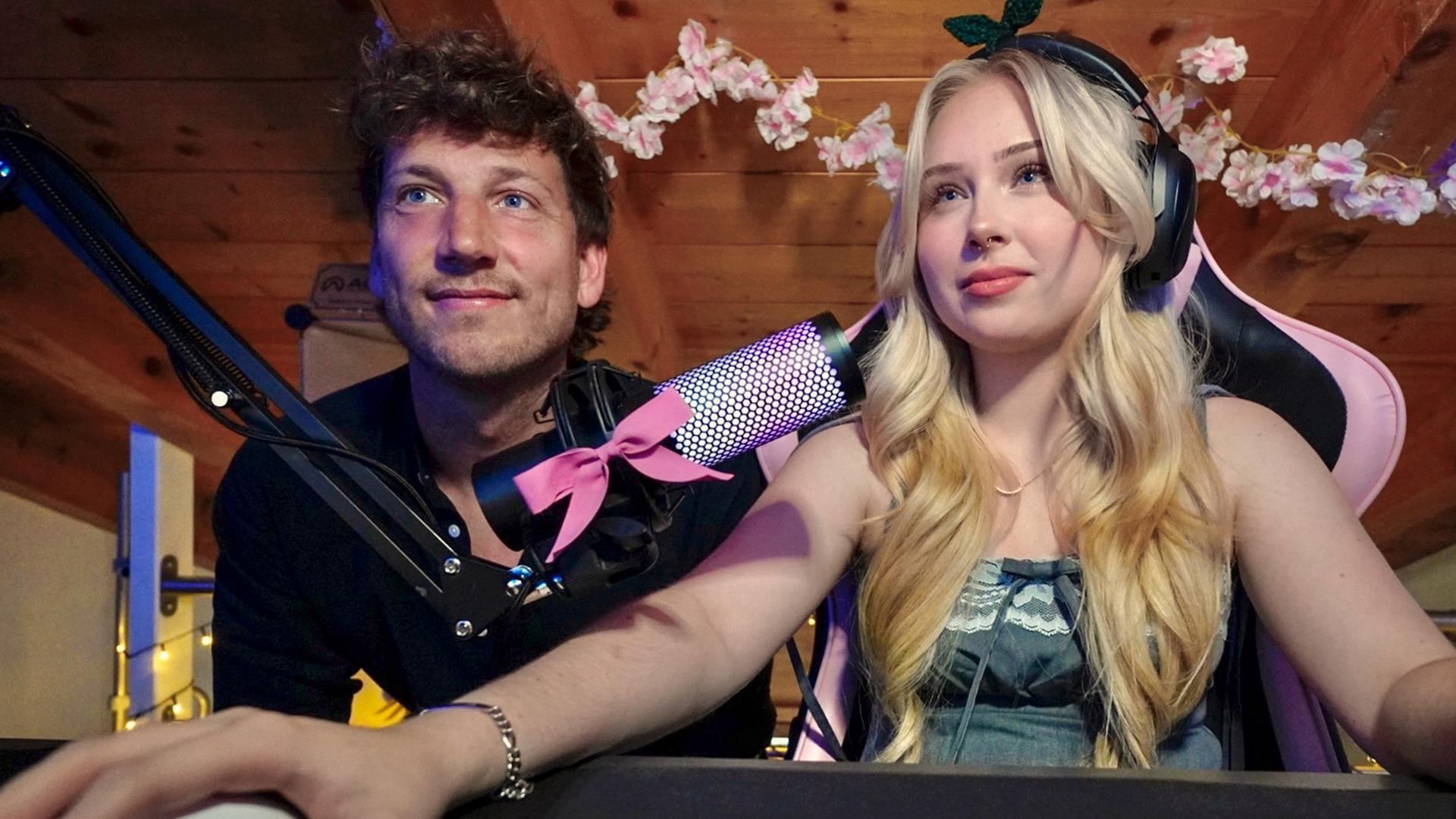 Donat Hofer und Jennifer Jordi: Sie ist Grafikdesignerin und Content Creatorin. Sie streamt zwei Mal wöchentlich für ihre Fanbase.