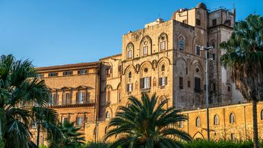 Der königliche Palast Palazzo dei Normanni in Palermo, Sizilien.