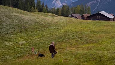 Laufhund Nacho mit Herrchen Pascal Buff