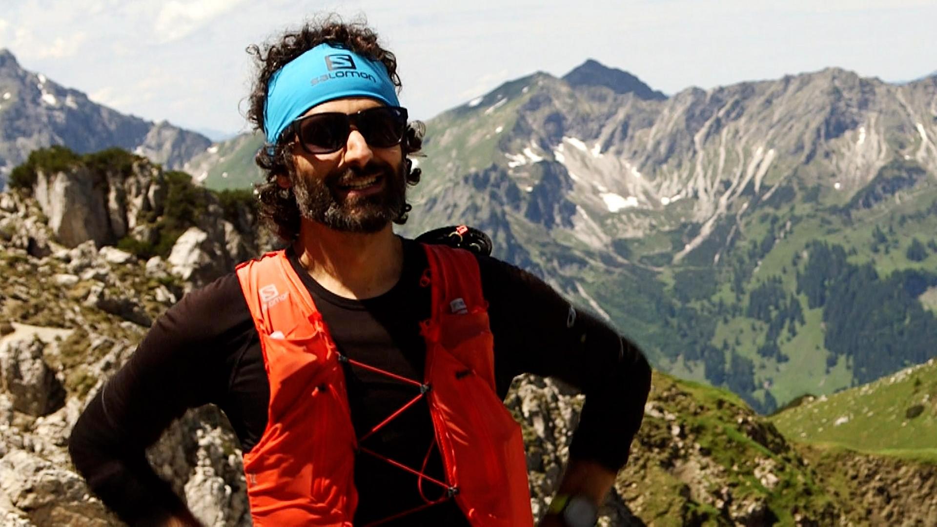 Faraz beim Skyrunning