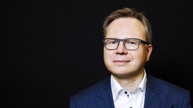 Andreas Reckwitz bei der phil.cologne 2018 Veranstaltung 'Gesellschaft der Singularitäten'' in der Stadtbibliothek Köln.