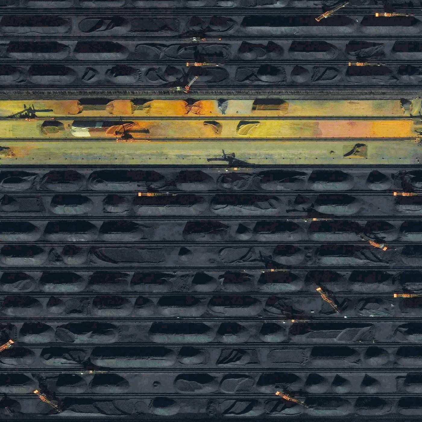 Luftbild Braunkohleabbau über Tage