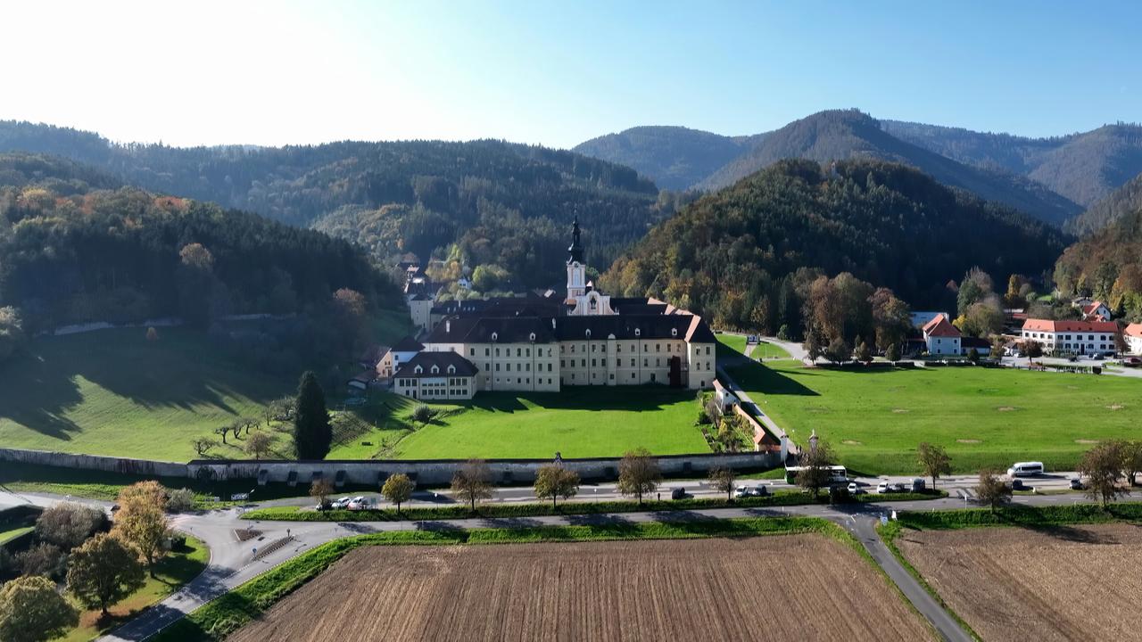 Luftaufnahme einer Burg