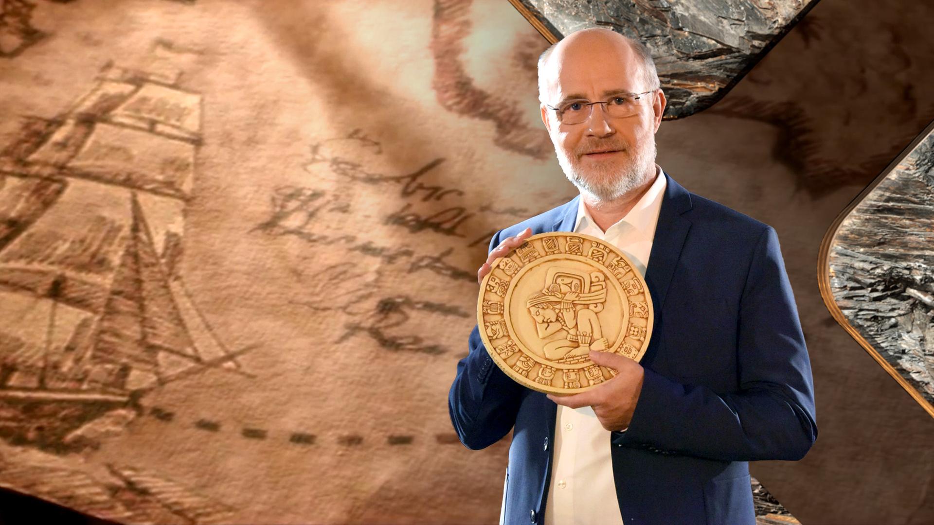 Altes Buch, geöffnet, mit beschriebenen Seiten