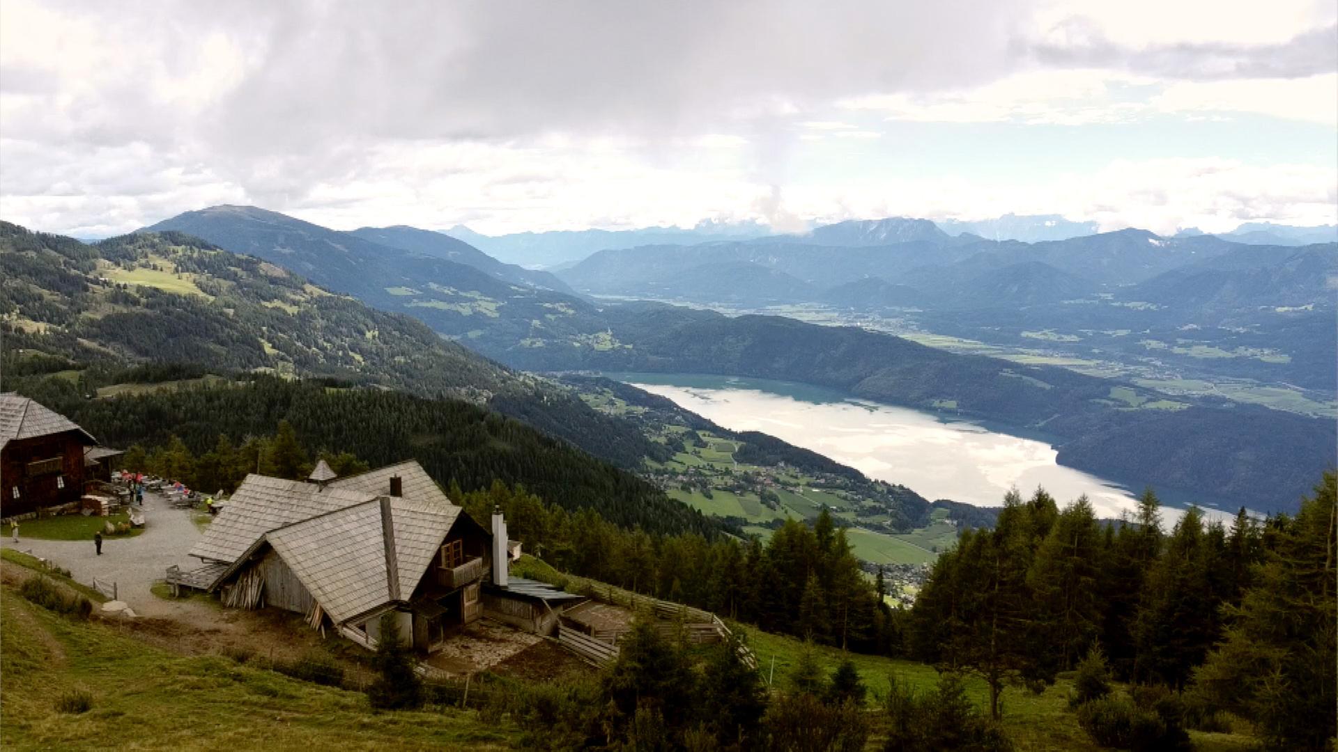  Alexanderalm, Blick auf Millstätter See