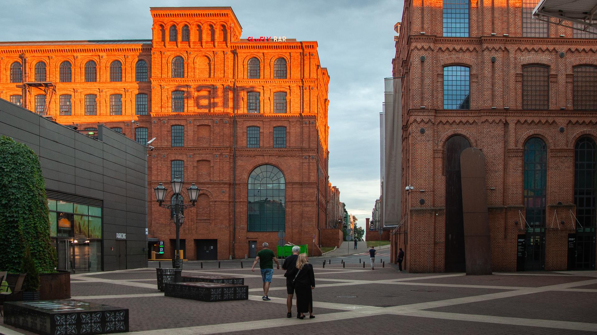 Ein umgebautes und renoviertes Fabrikgelände.